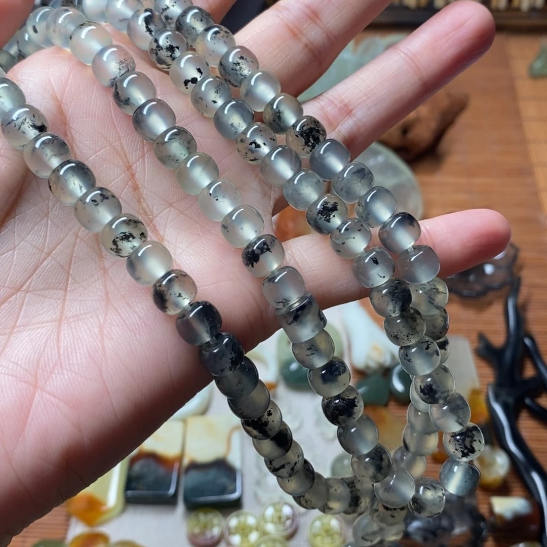 未镶嵌蛇纹石玉手链用****0