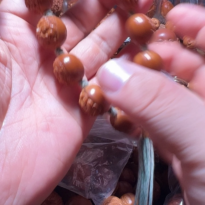 纸***鹤手串/手链橄榄核小籽唐狮