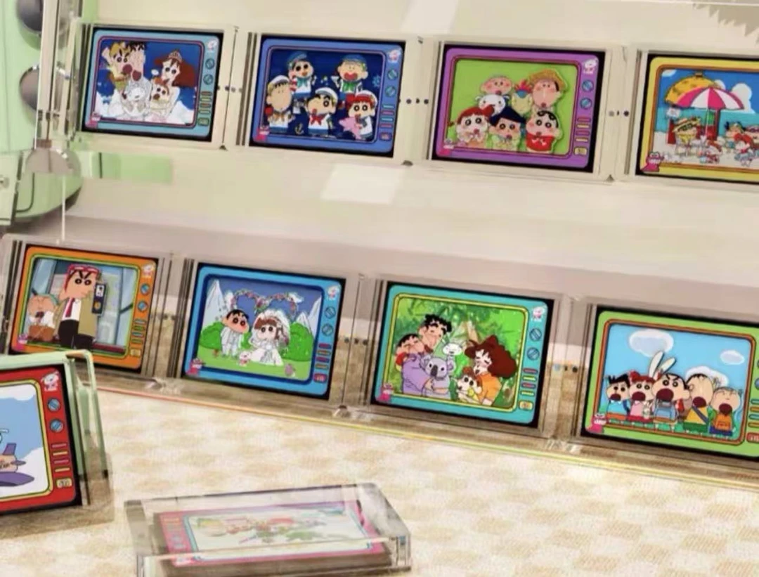 【水晶砖】蜡笔小新电视机套系-电视机剧场水晶砖盲盒