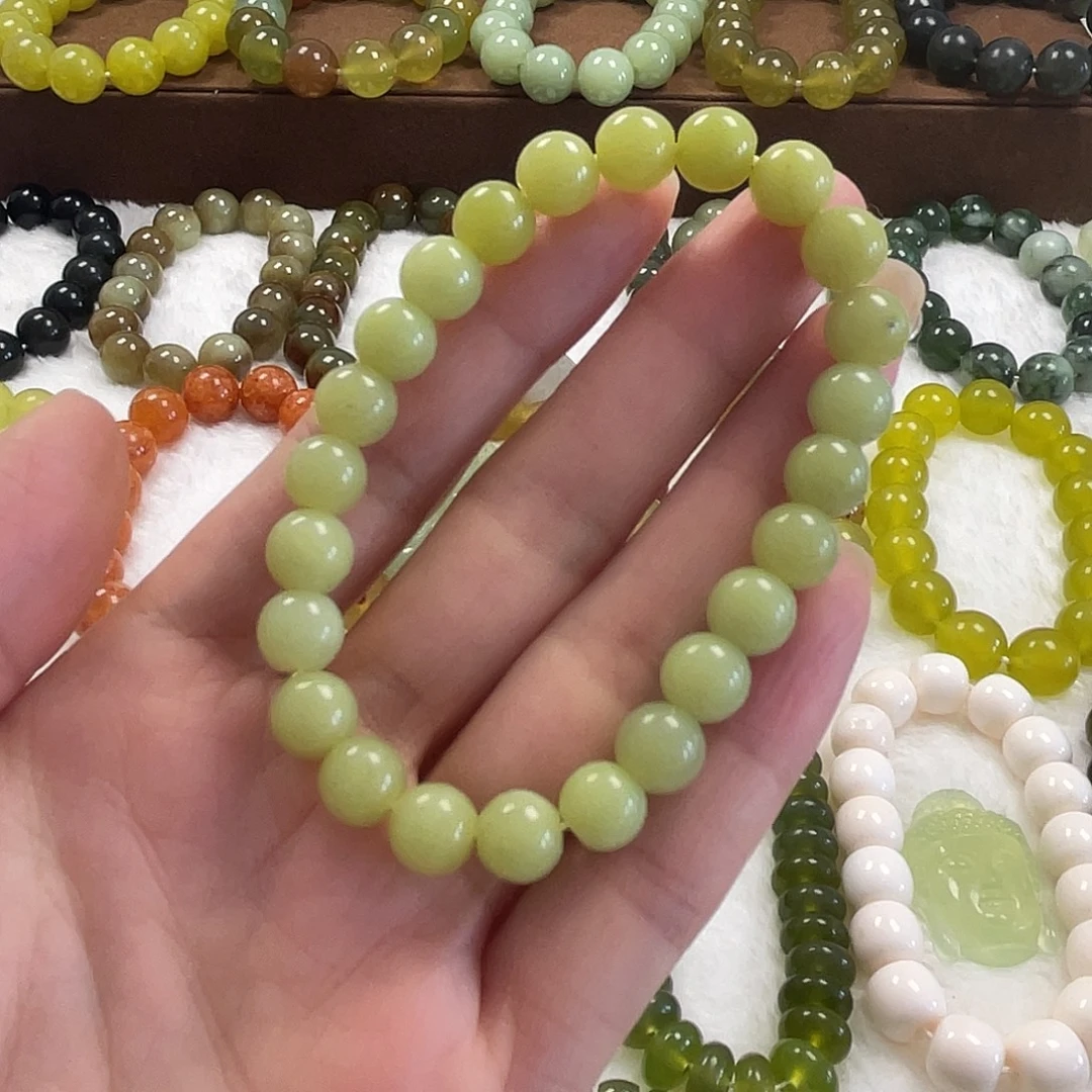 未镶嵌蛇纹石玉手串
