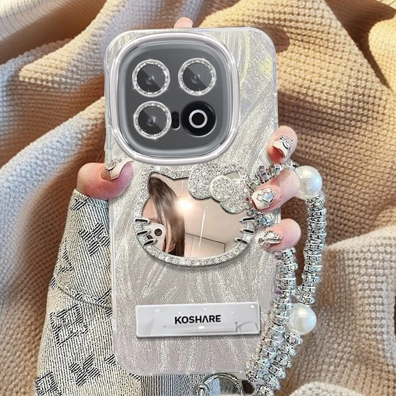 全包摄像头iQOOZ10Turbo+手机壳KT猫镜子软壳防摔羽纱新款高级