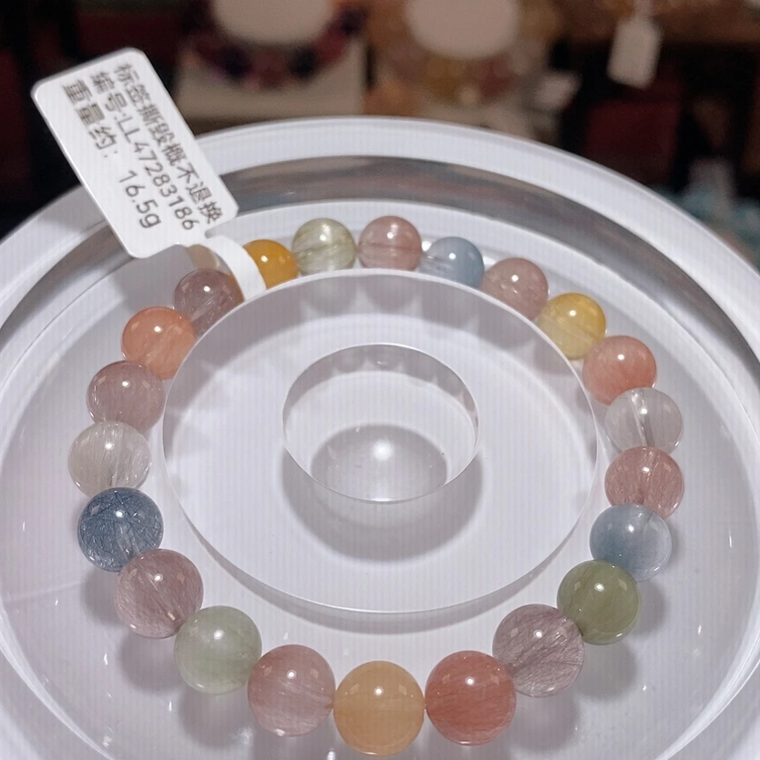 水晶手链未镶嵌F彩兔毛8.2