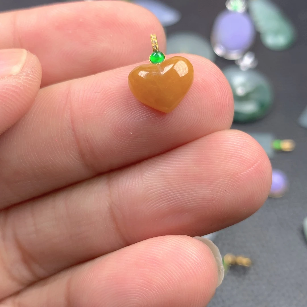 【闪购商品】颈饰18K金镶嵌翡翠翡翠
