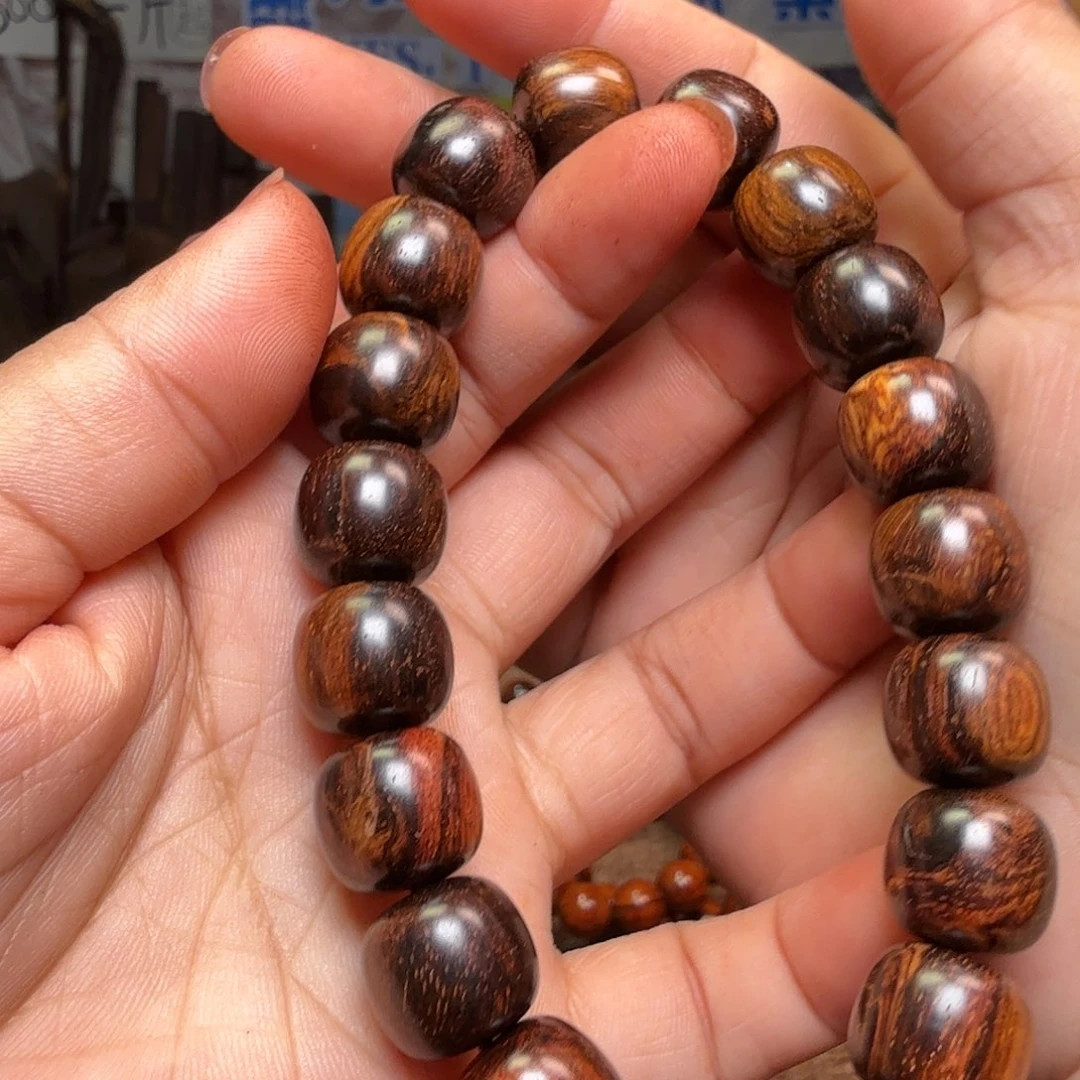 黄花梨/降香黄檀手串1314瑕疵处理