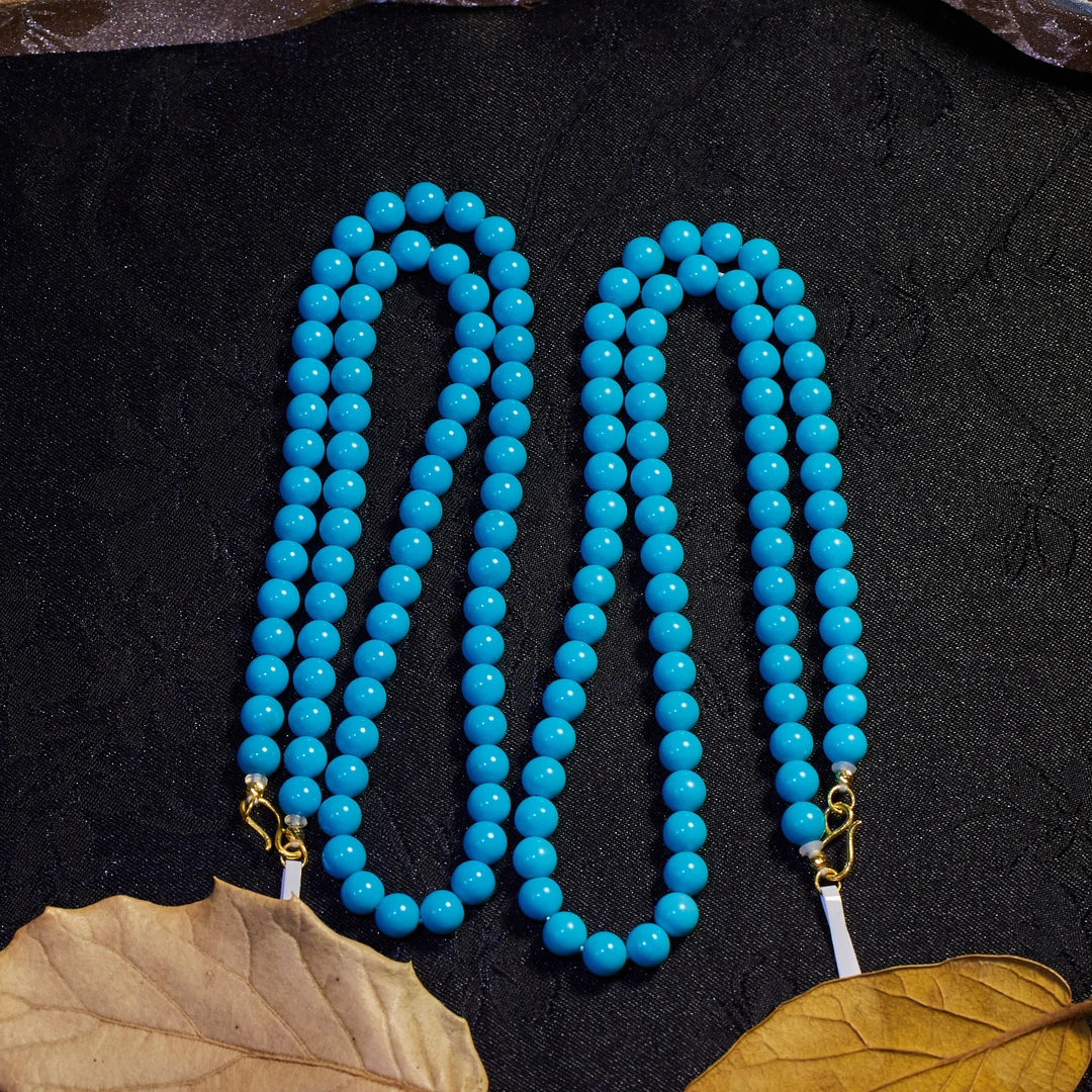 玉峰珠宝【安娜】绿松石手链18K金卡5.5-6【H3024】多样性发一