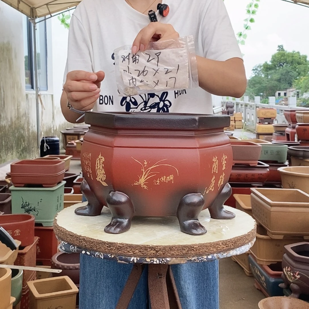 紫砂花盆紫砂花盆