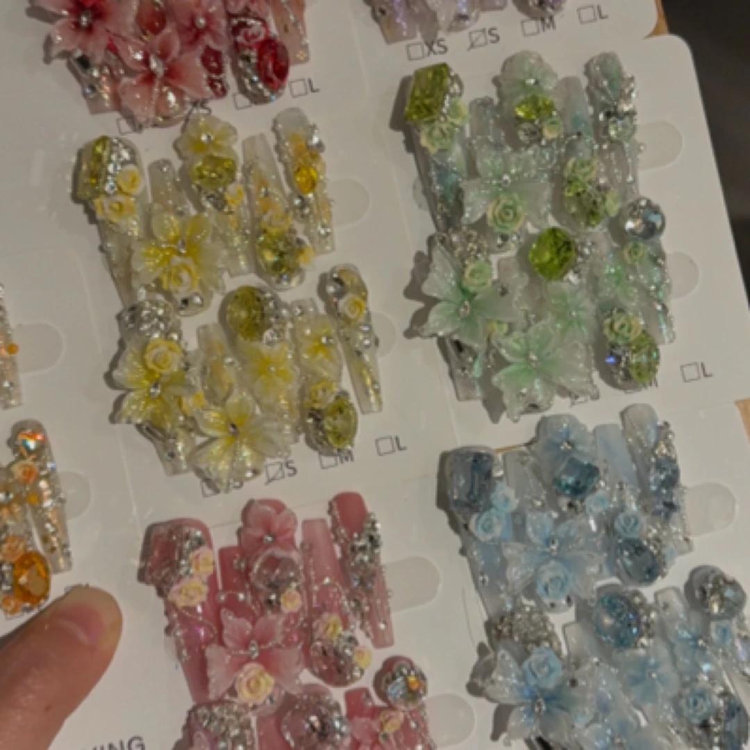 现货穿戴甲手工美甲定制