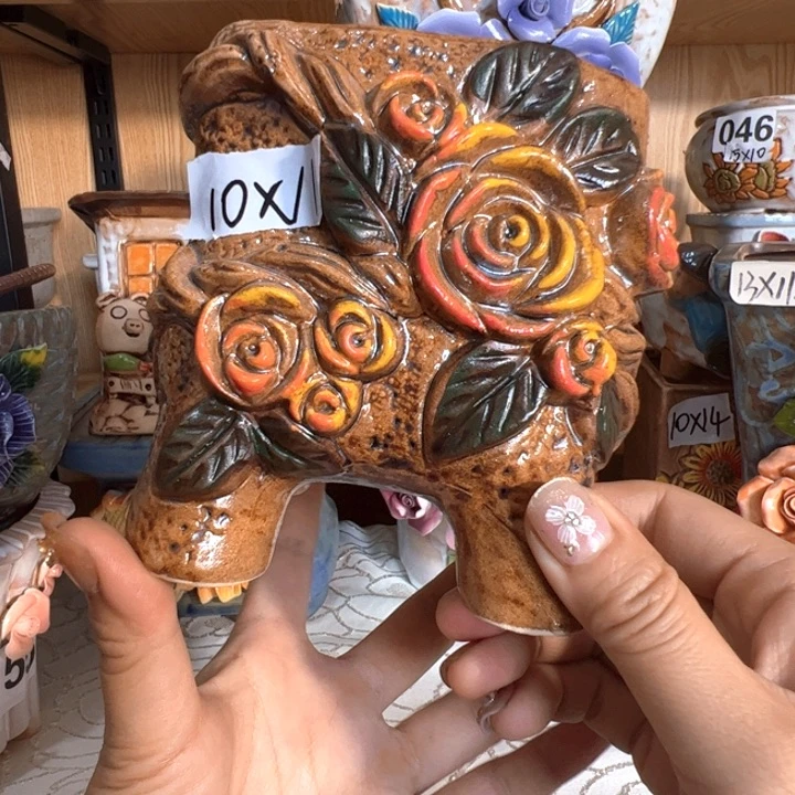 陶瓷多肉花盆满15包邮