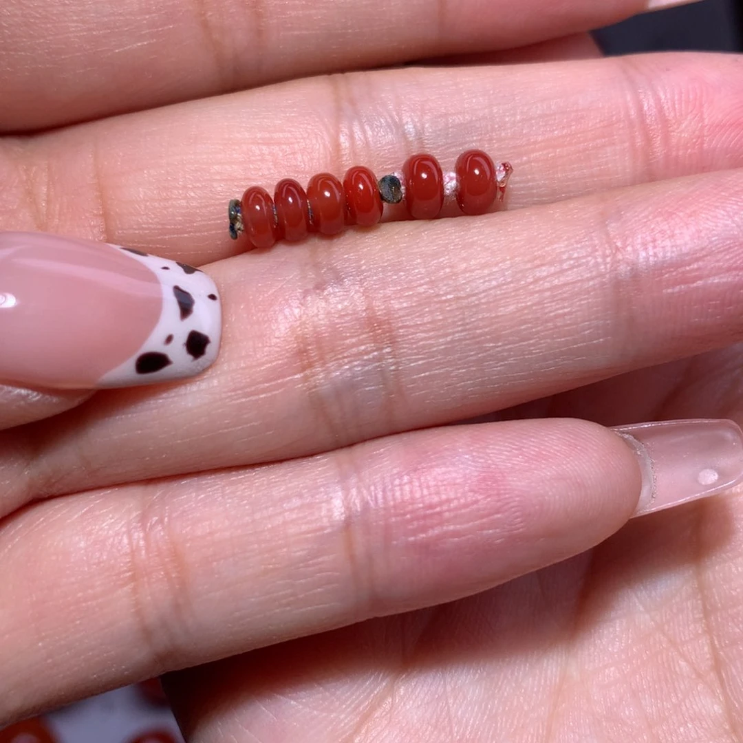 南红玛瑙隔珠未镶嵌金*4.9