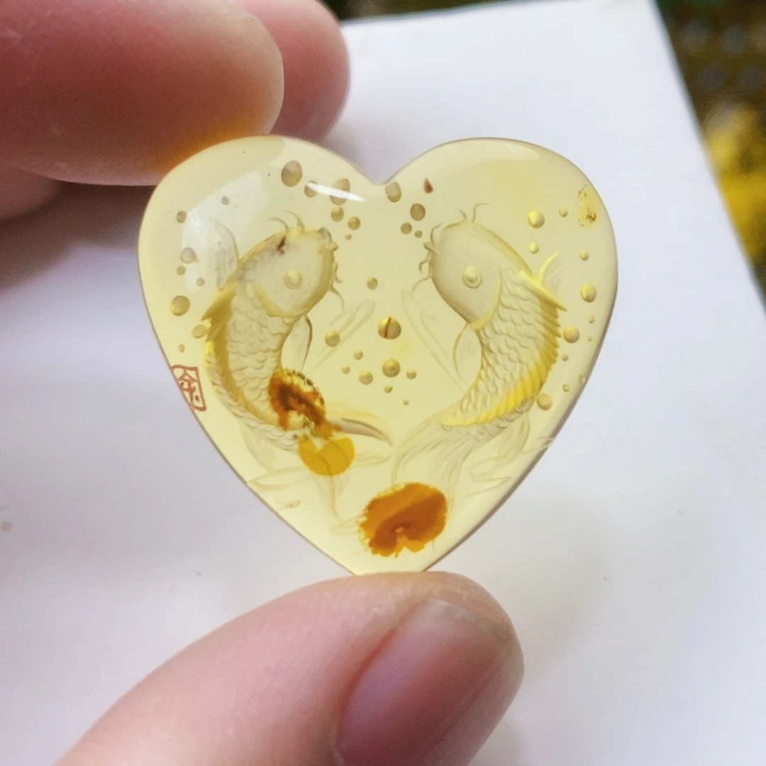 【闪购商品】琥珀（花珀）吊坠(不含链)未镶嵌