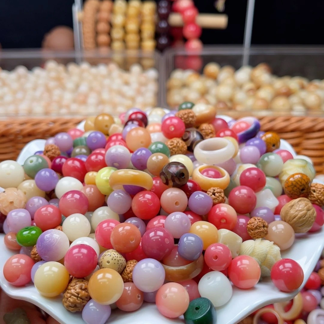 白玉菩提吊坠b10mm/大杂烩400颗瑕