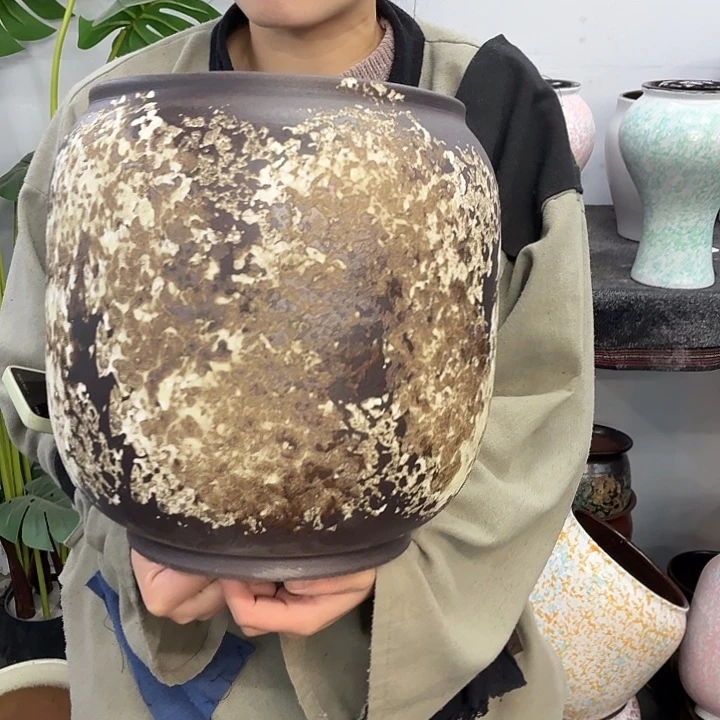 22×31 -粗陶花盆有孔-买买买