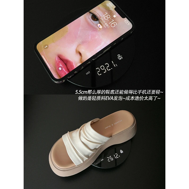 【大叔家】网红厚底增高外穿凉拖鞋女款2025新款爆款防滑凉鞋8380