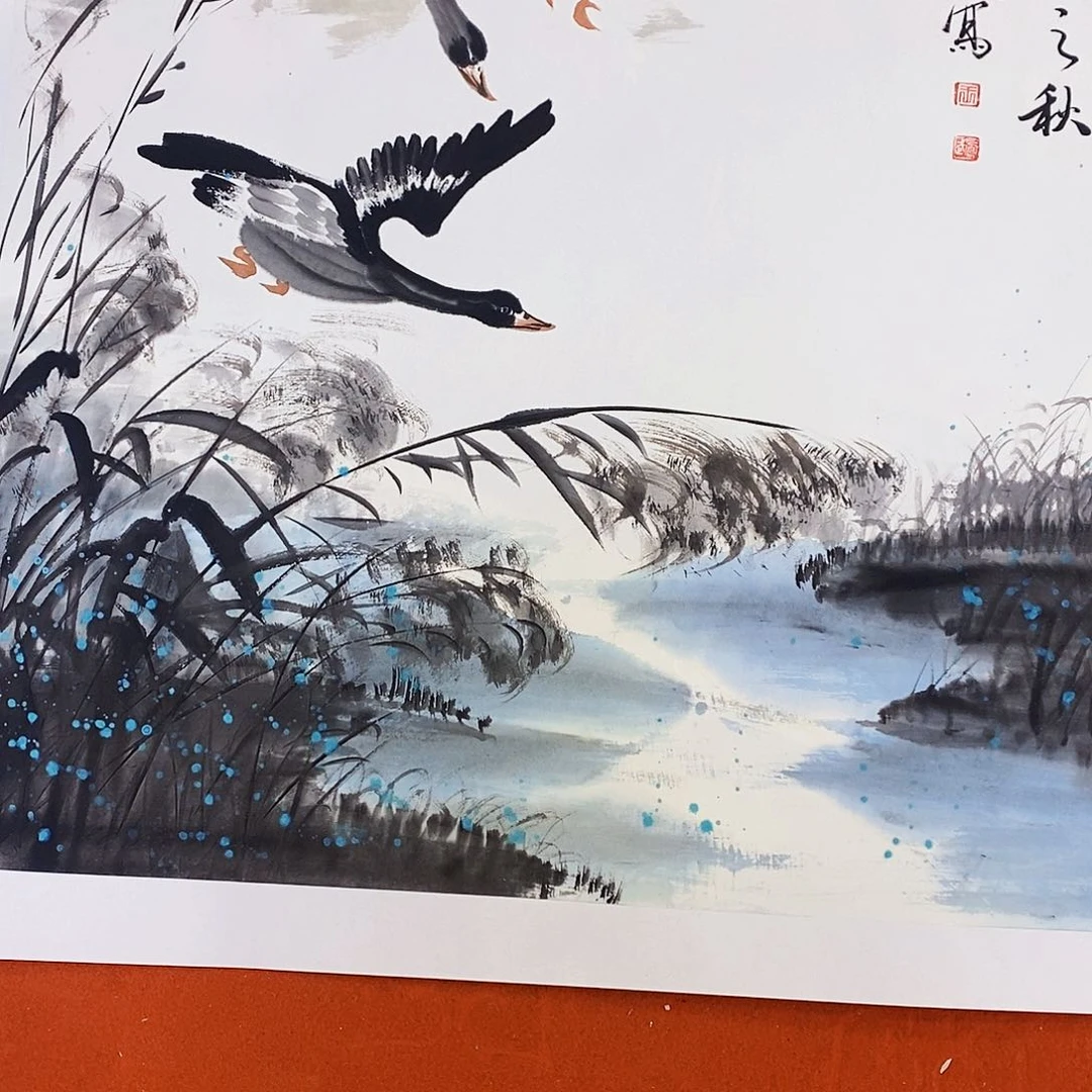 国画水**色颇能体会其饿得想说