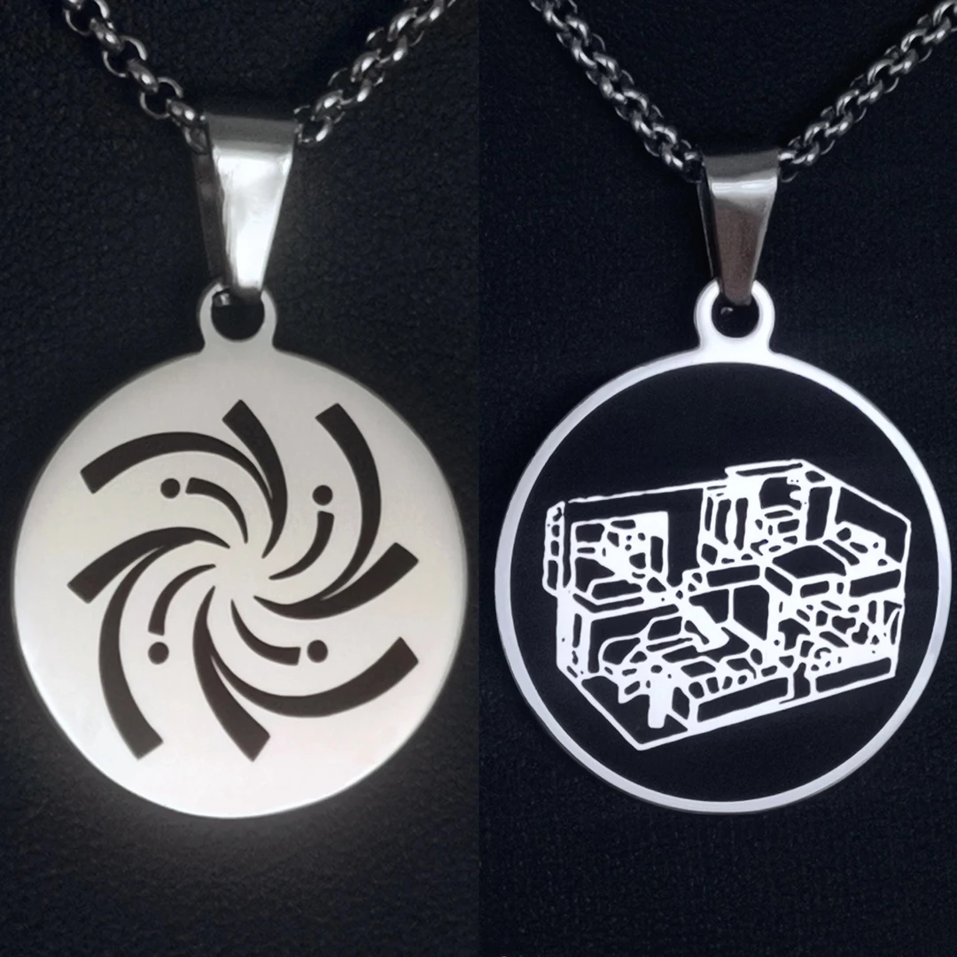 女子推理社同款定制刻字Spark花火项链定制圆形牌单双面定制男女