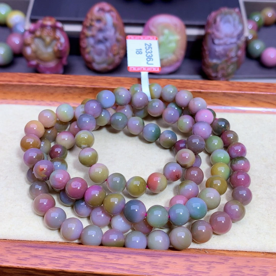 玛瑙手链未镶嵌盐源