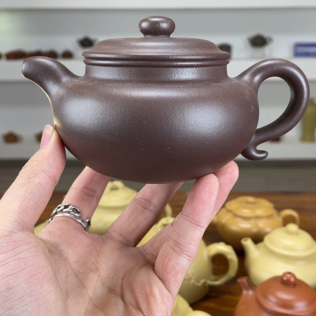 紫砂茶壶300cc大水潭底槽清茶壶