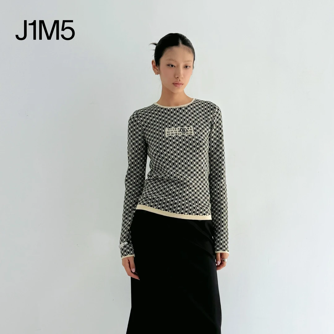 J1M5买手店 MM6 25早秋 菱格纹针织衫 设计师品牌