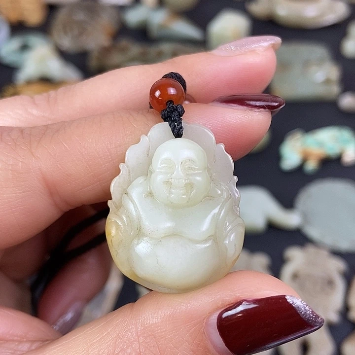 和田玉（糖玉）挂件未镶嵌