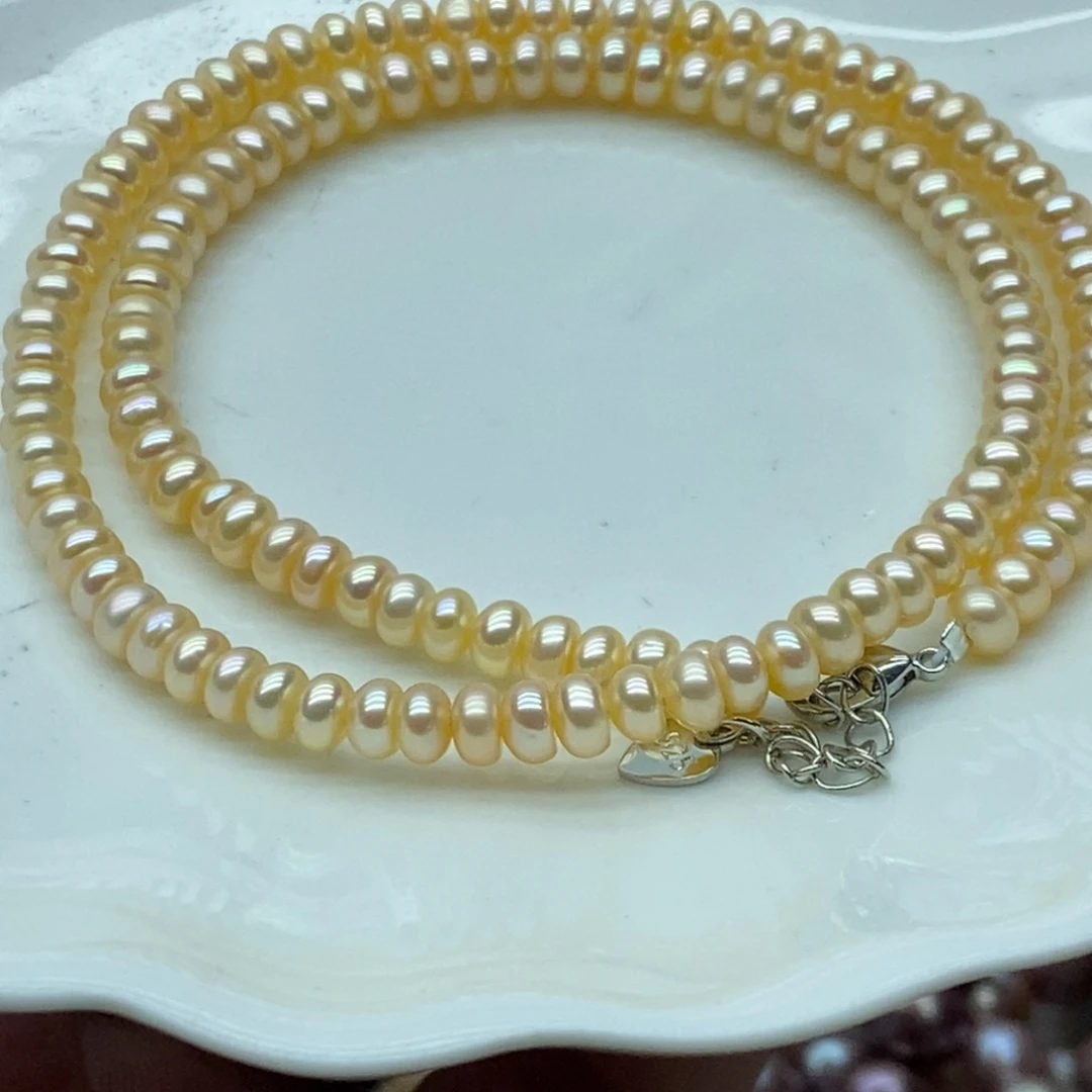 合金淡水珍珠天然淡水珍珠无人工干预16