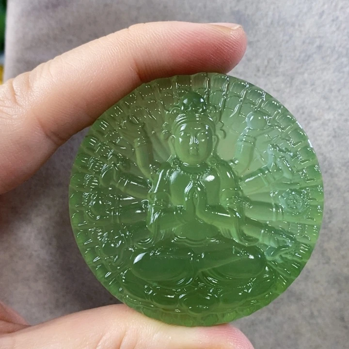 未镶嵌岫玉挂件吊坠