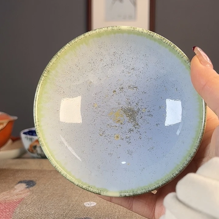 摆件景德柴烧茶杯多人