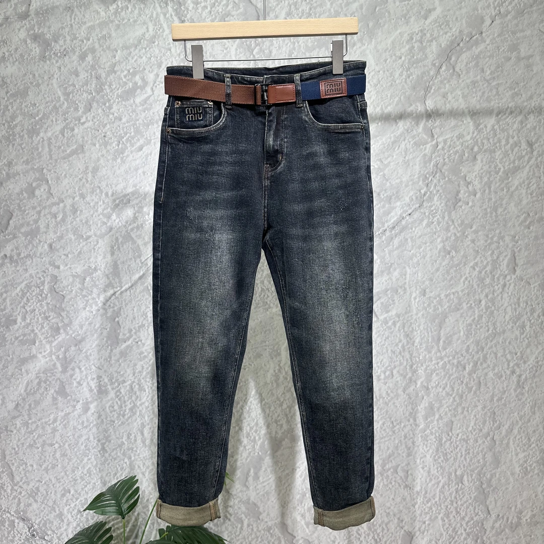 2025秋季爆款厚款休闲风拉链高弹力牛仔裤男装春季潮流舒适复古