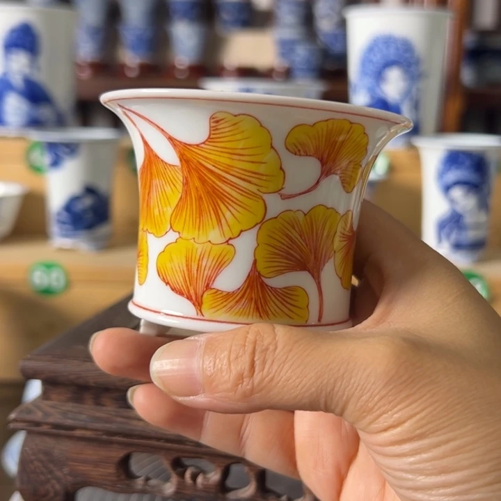 墨奈手工手绘陶瓷花盆