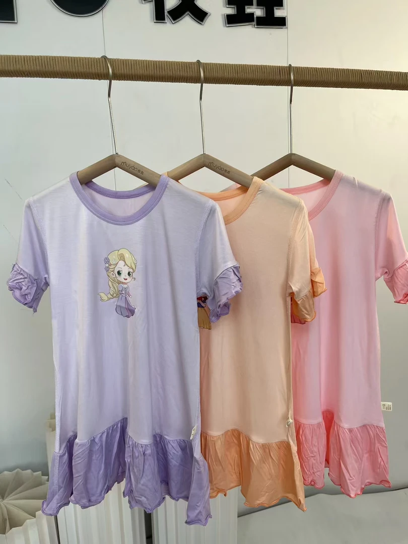 夏季女童莱赛尔睡裙（以外包装码数为准）