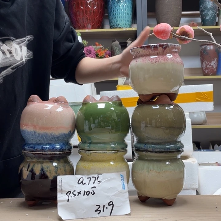 粗陶多肉花盆微瑕775