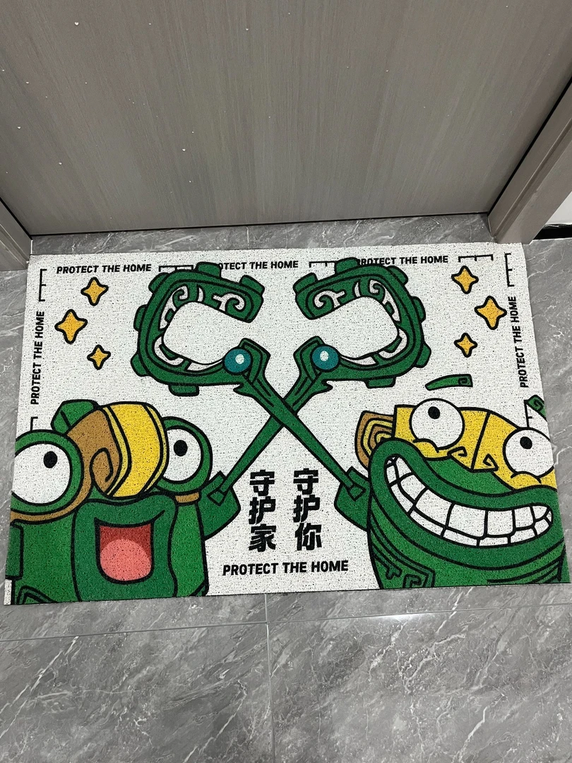 【皮卡】娜吒卡通入门地垫丝圈地垫玄关防滑室内门室内室外居家套装