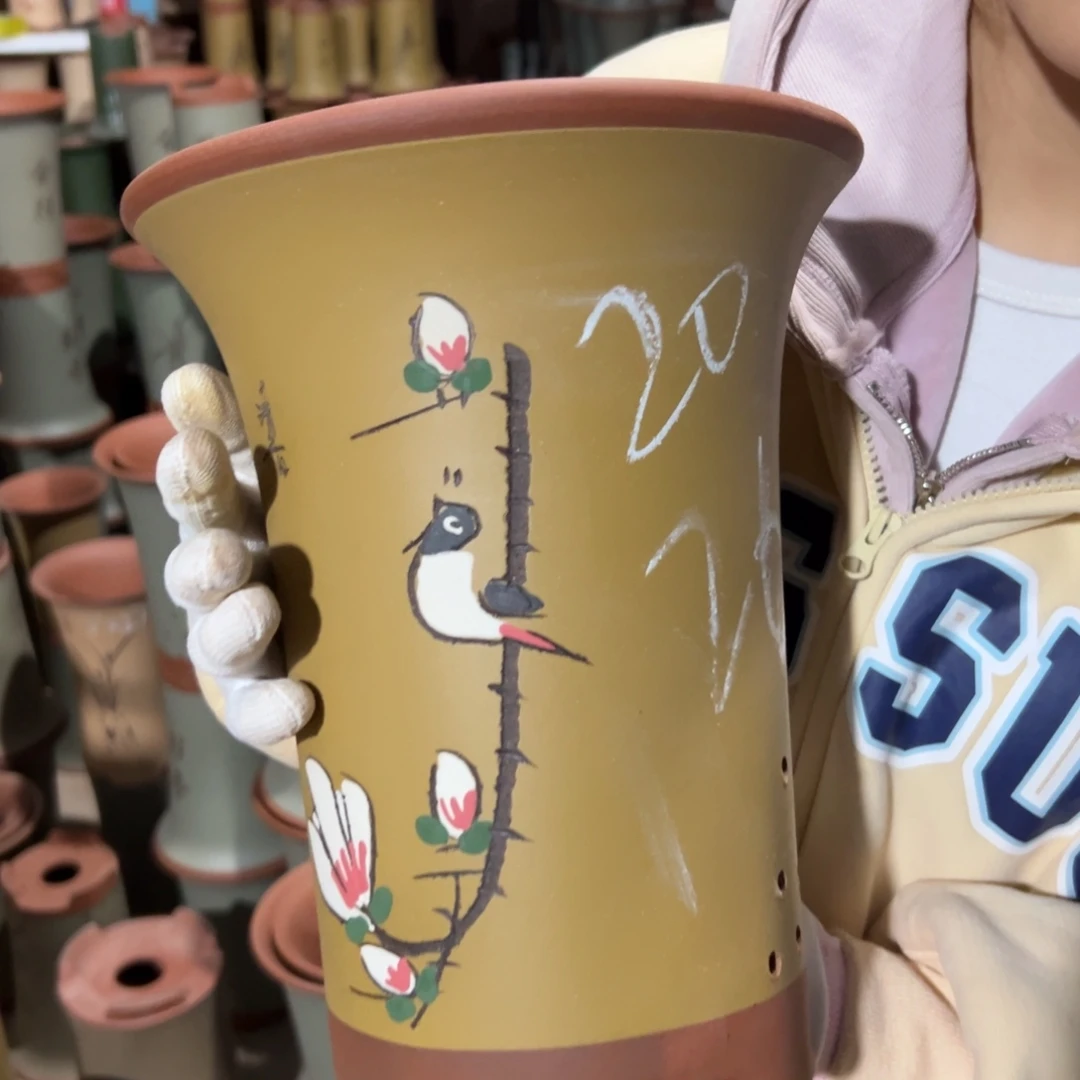 宜兴川阁紫砂花盆单个