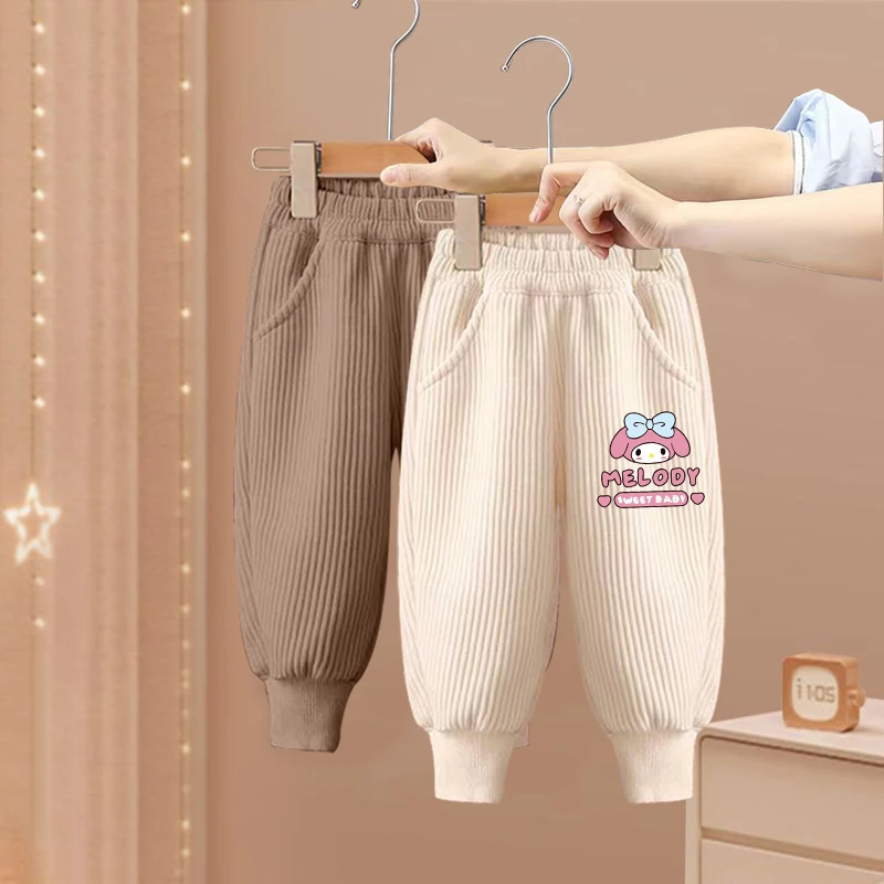 女童裤子春秋新款女孩洋气灯芯绒长裤中大童百搭休闲裤儿童秋装