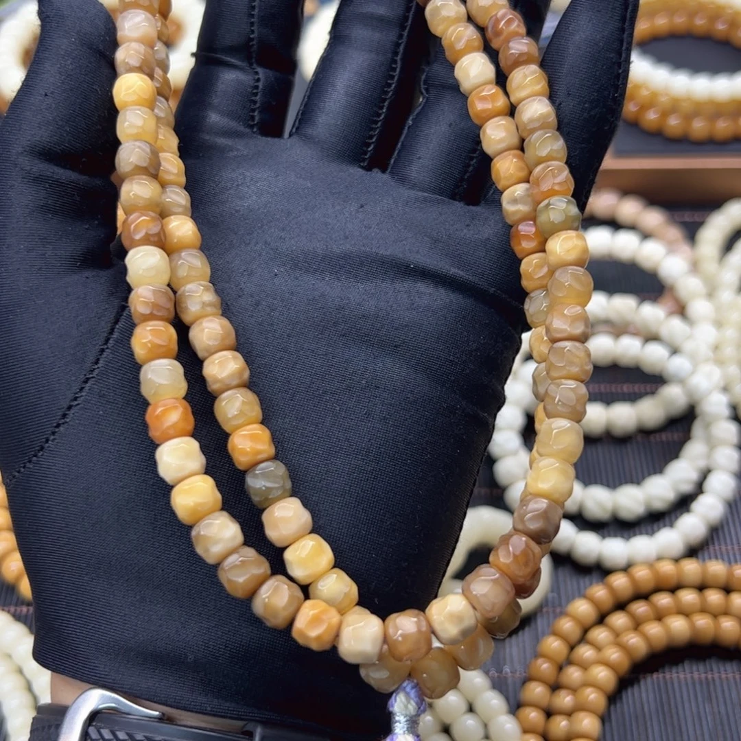 龙脊菩提手串玉化料多宝无相7.5