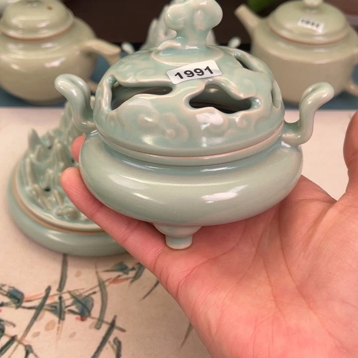 瓷杯子1991 青鸾汝瓷汝州发货