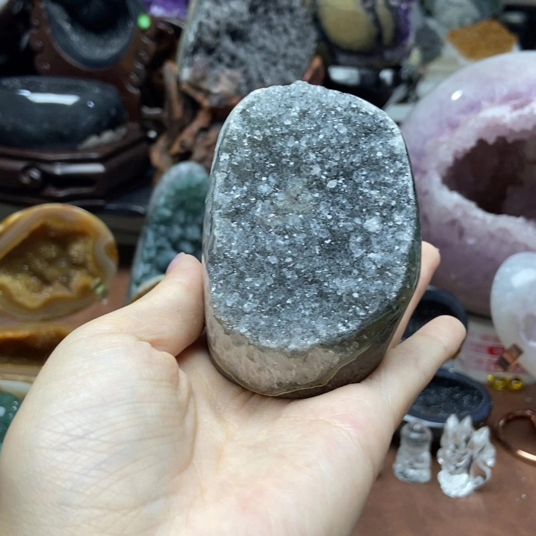 紫晶摆件未镶嵌水晶
