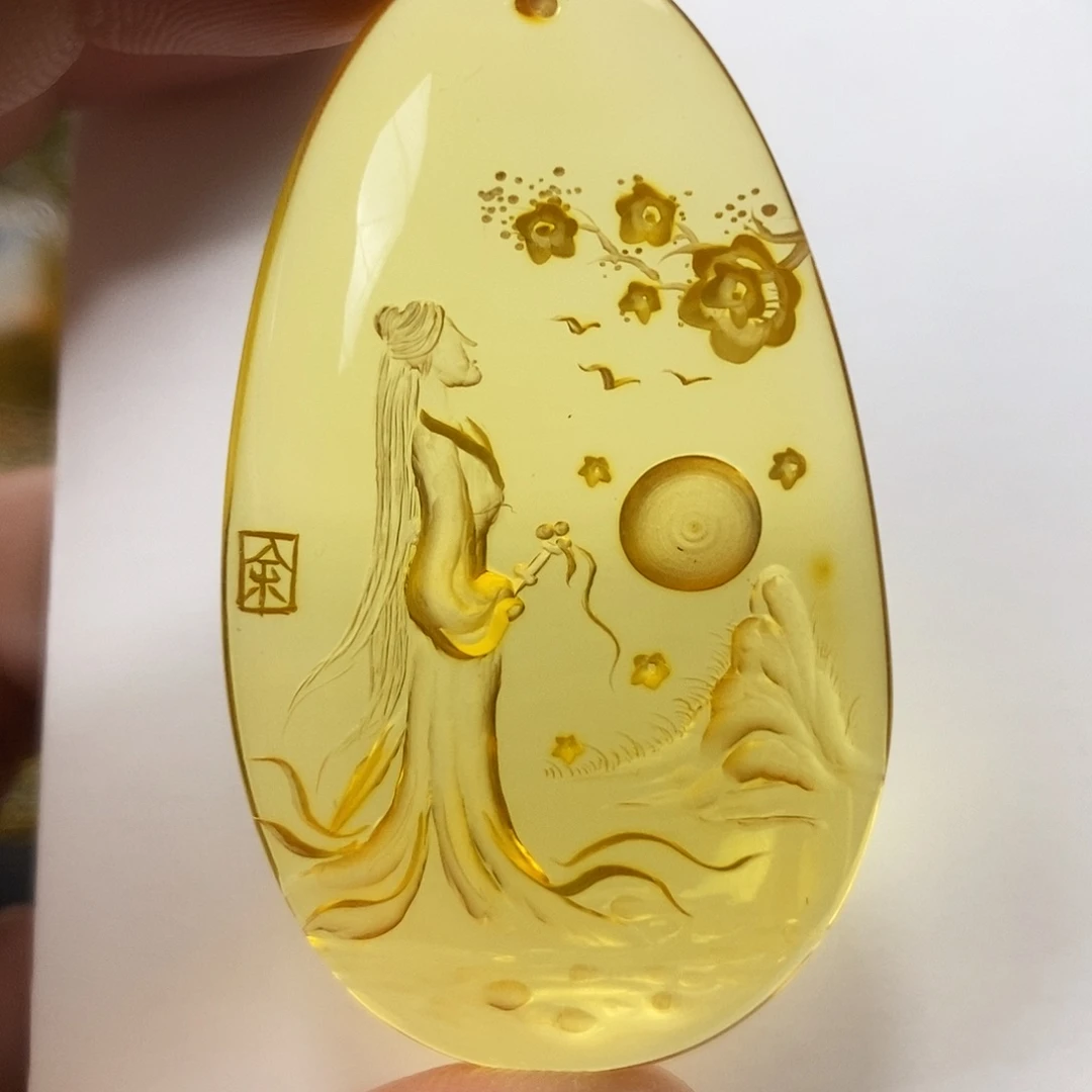 金珀未镶嵌吊坠(不含链)