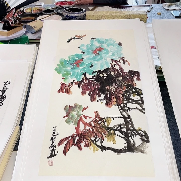 国画张圣敏先生纯手绘作品