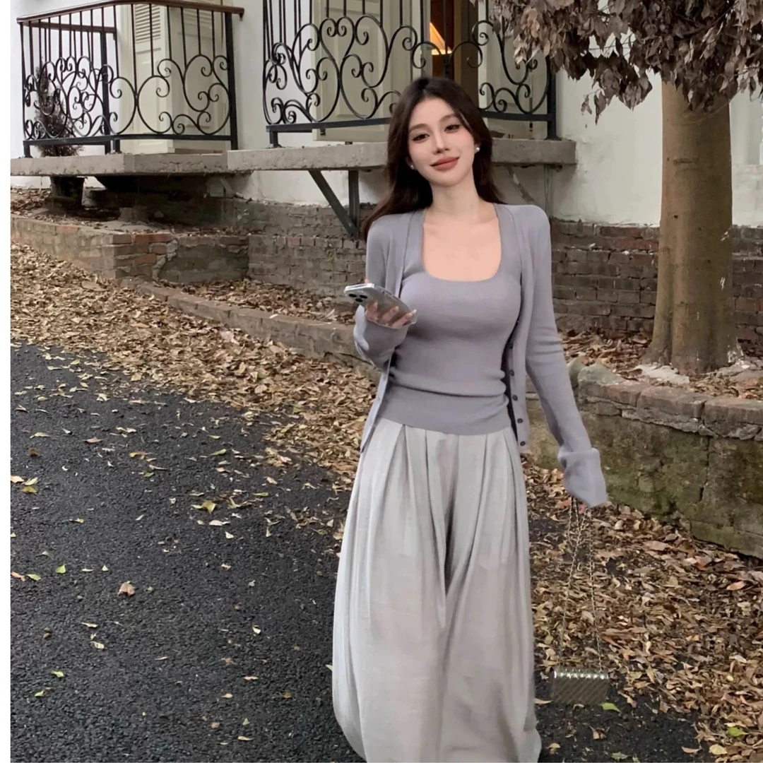 大码女慵懒风显瘦百搭衣服裤子9279