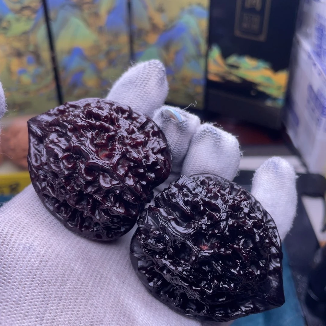 文玩核桃吊坠官帽45