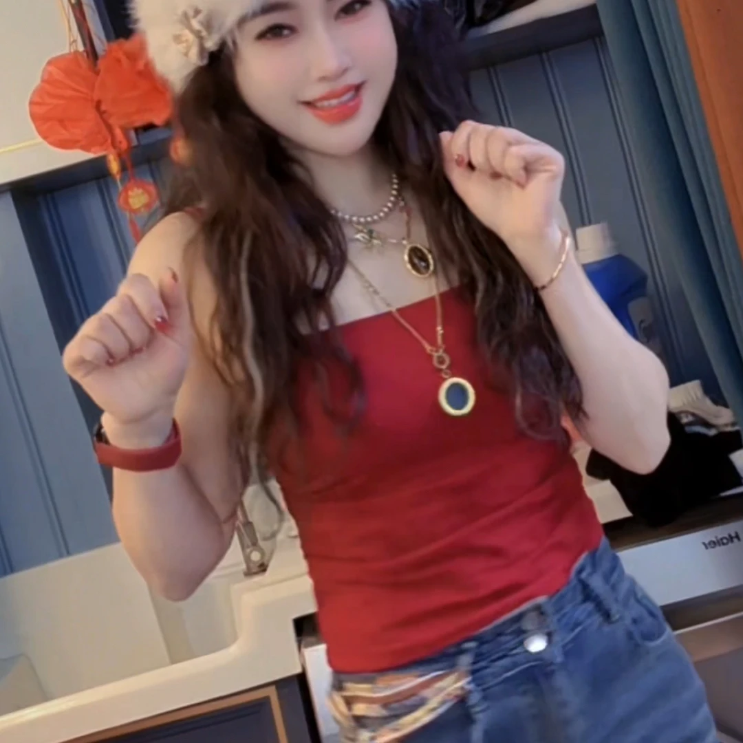 吊带内搭短款时尚美背夏季打底女士性感修身韩版防走光显瘦