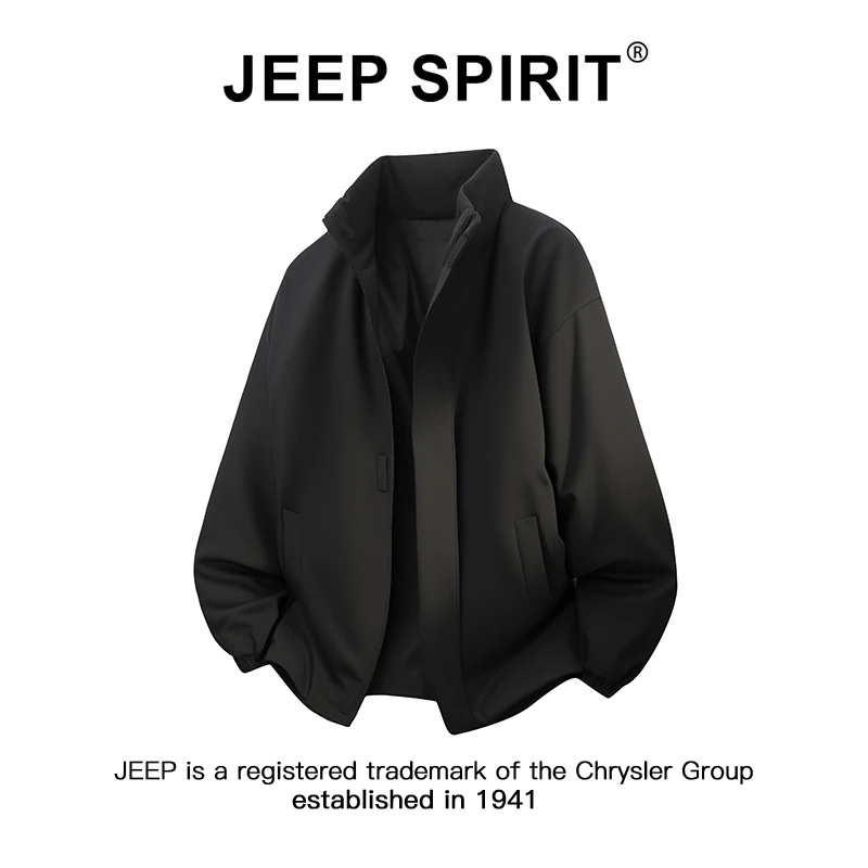 JEEPSPIRIT吉普飞行美式棉服外套男秋冬加棉保暖潮牌轻奢痞帅棉衣