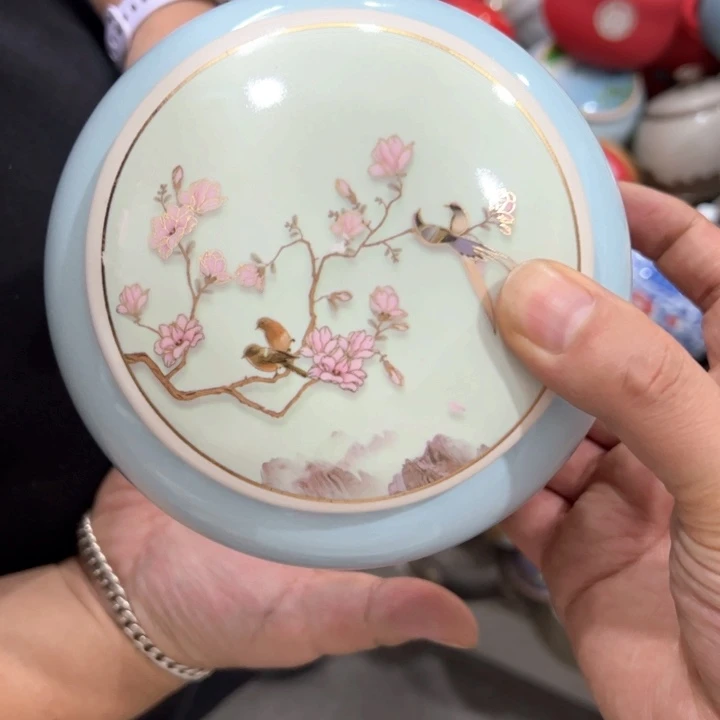 瑕疵福利品陶瓷茶叶罐介意勿拍