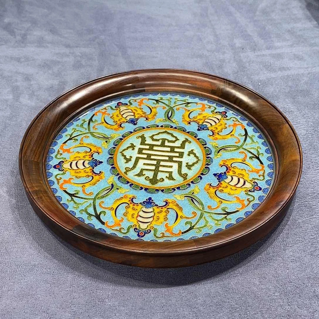 红酸枝木类成套家具海***川圆盘