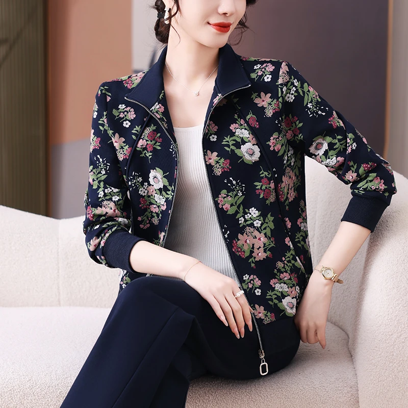 春秋新款女装韩版洋气显瘦宽松减龄休闲运动服套装2025时尚两件套