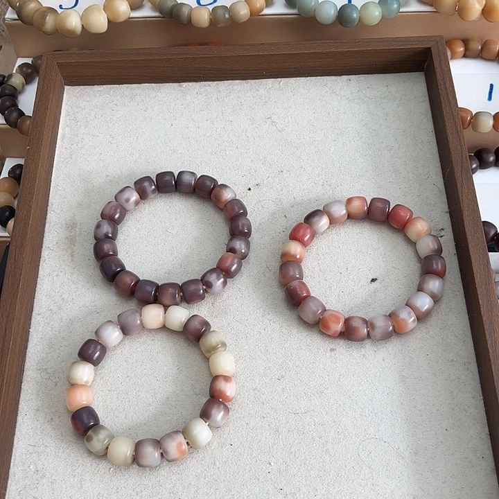 菩提根/象牙果手串卡13水磨正桶