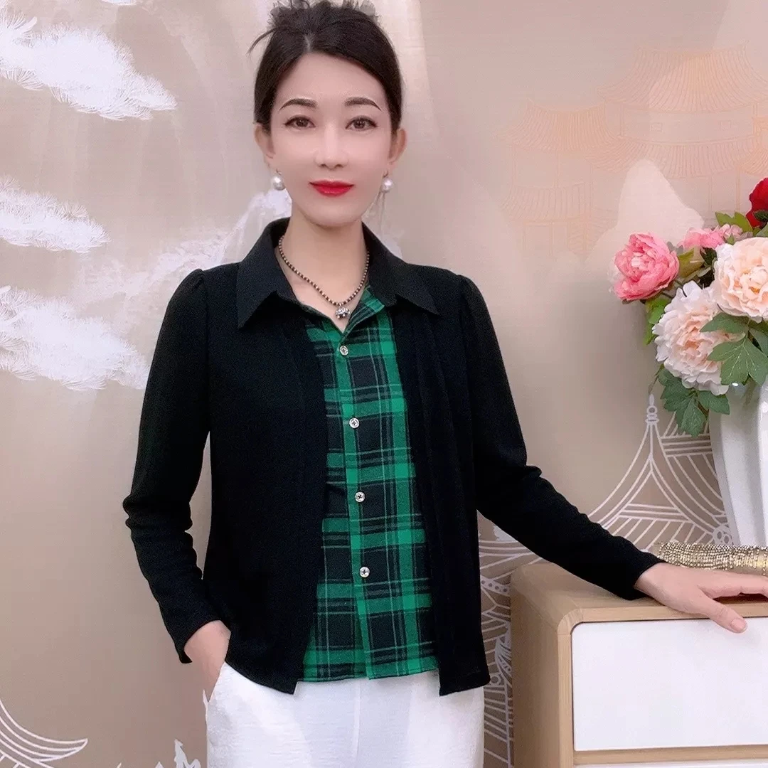 23163+9818新春时尚百搭衬衣内搭上衣职业装马甲无袖衬衫女士内搭
