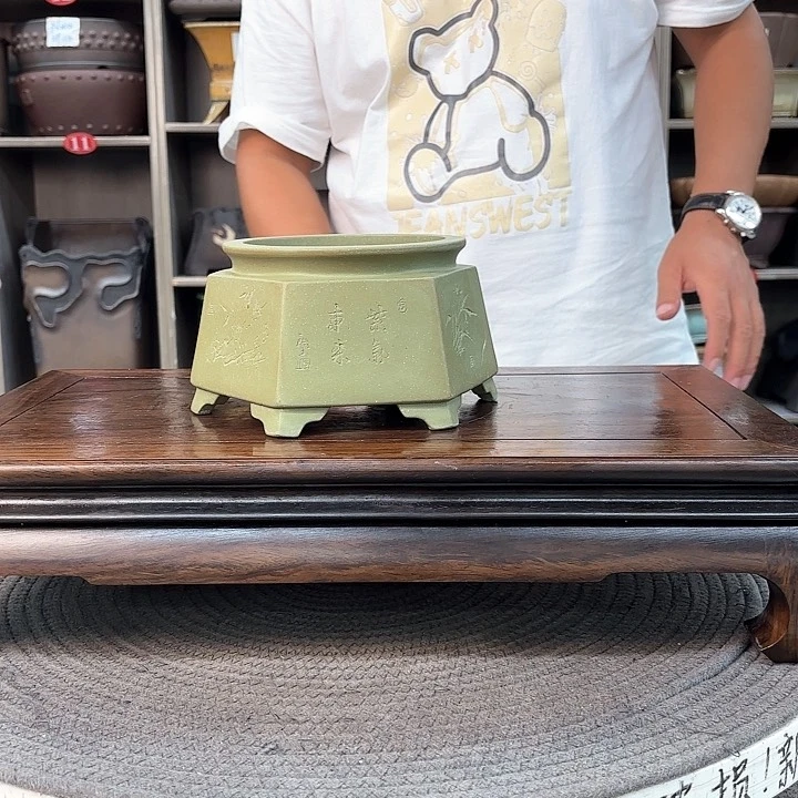 紫砂花盆开**哥紫砂的味道很好喝的