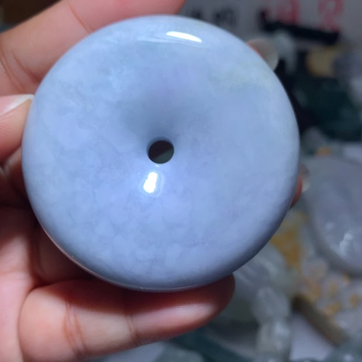 翡翠未镶嵌颈饰保真天然A货翡翠