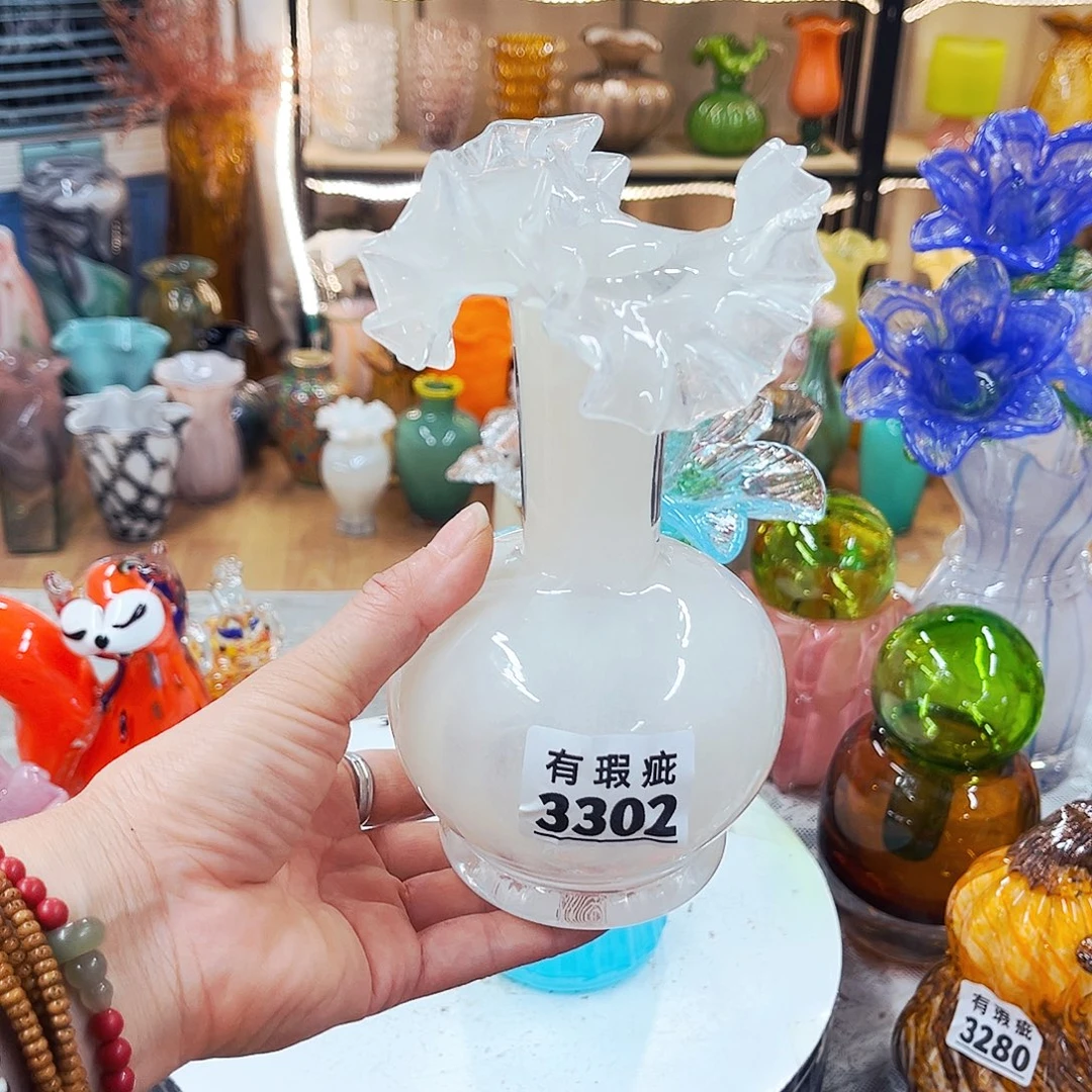 琉璃3302瑕瓶家悦花器和摆件